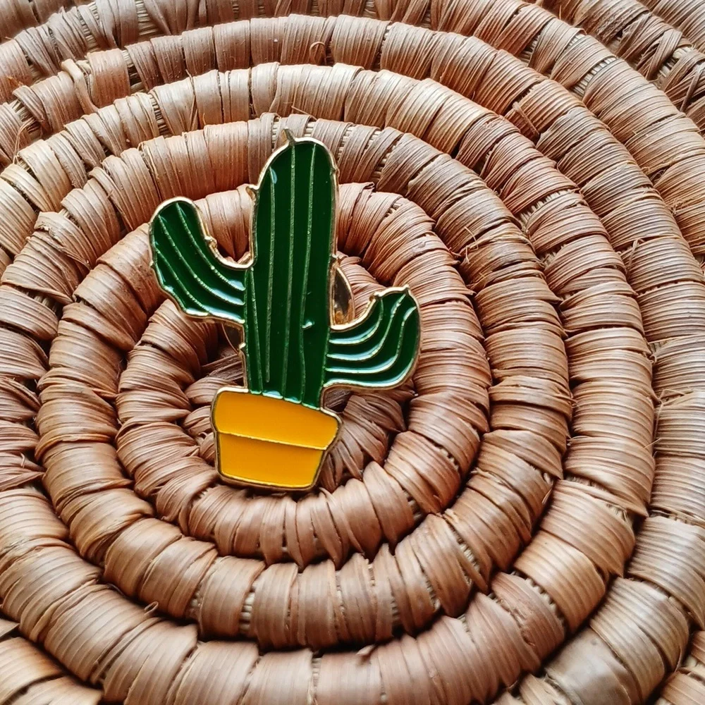 NEW Cactus Enamel Pin